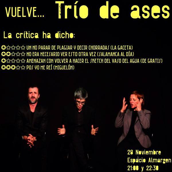 Trío de Ases en Espacio&nbsp;Almargen