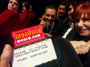 Jorge Gonzalo celebrando su noche triunfal